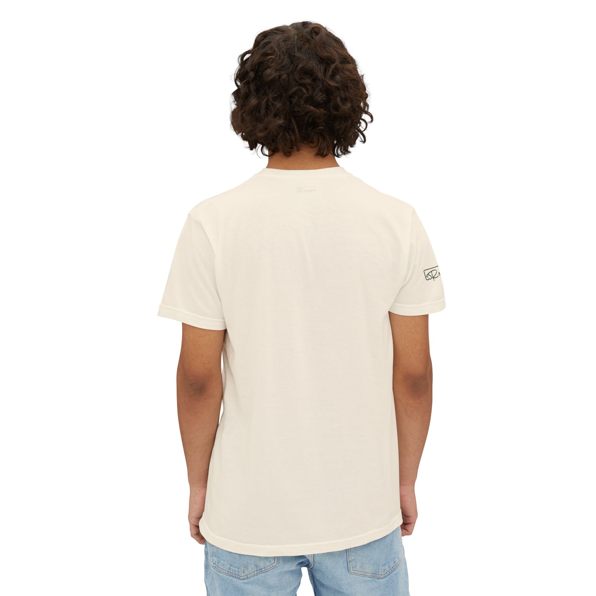 Pocket T-Shirt — Minimalist Beach Surf Graphic Pocket Tee - Image 4